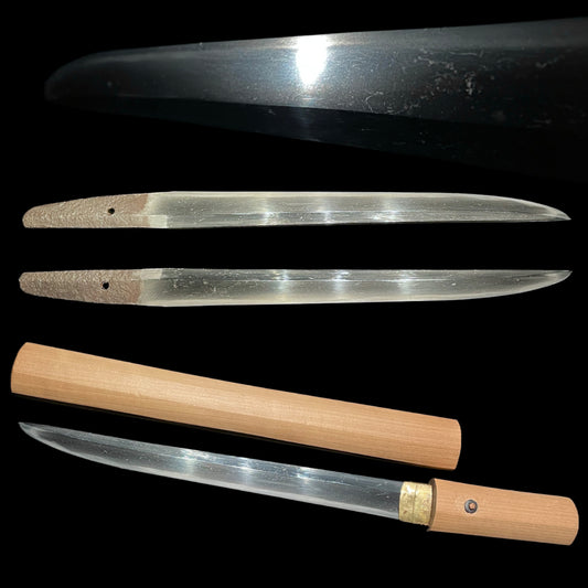 Kawari-Shobuzukuri 変わり菖蒲造り TANTO, Thick blade, Edo period mumei