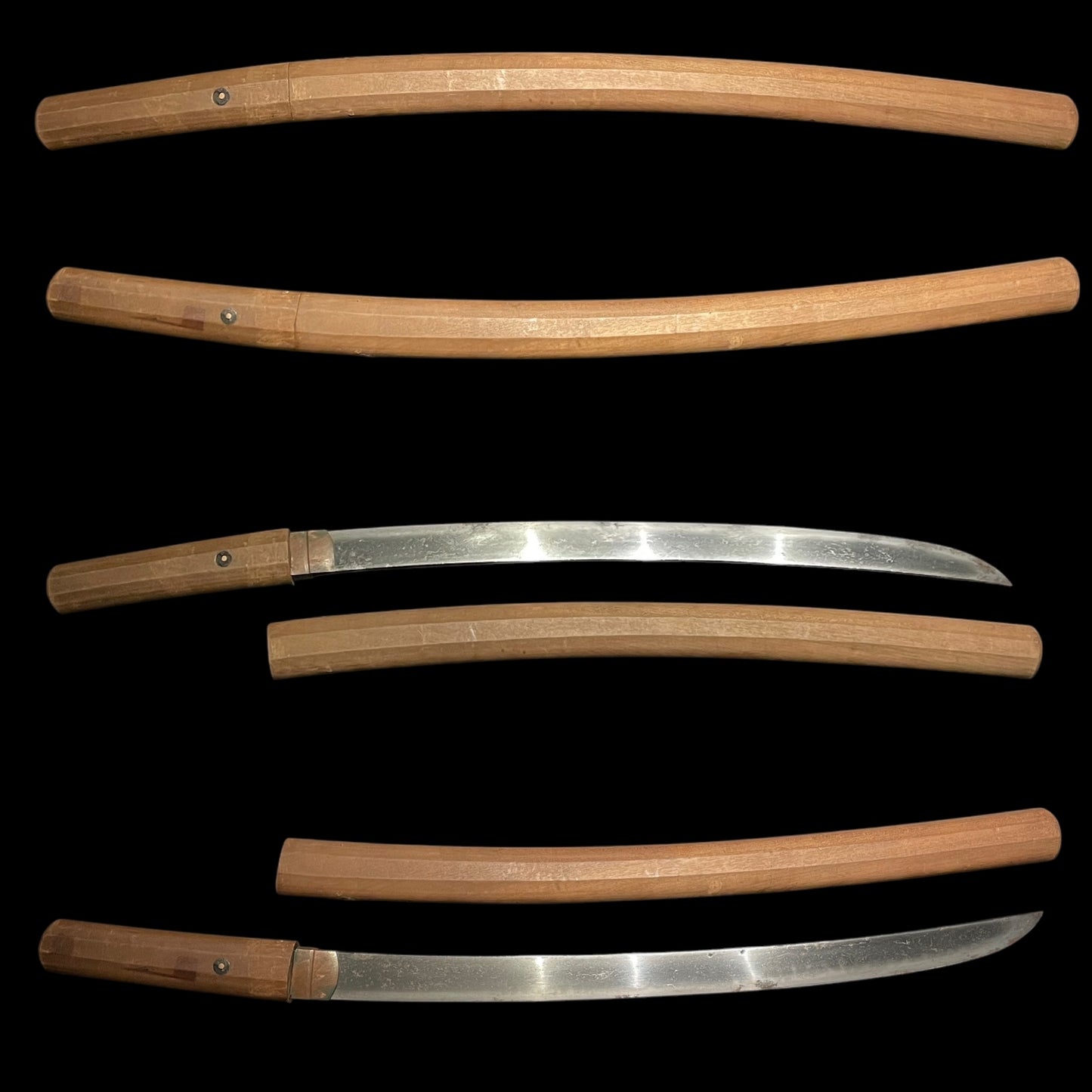 Long Hirazukuri Wakizashi 段平造, Soshu Akihiro 相州秋廣 signed, Muromachi period