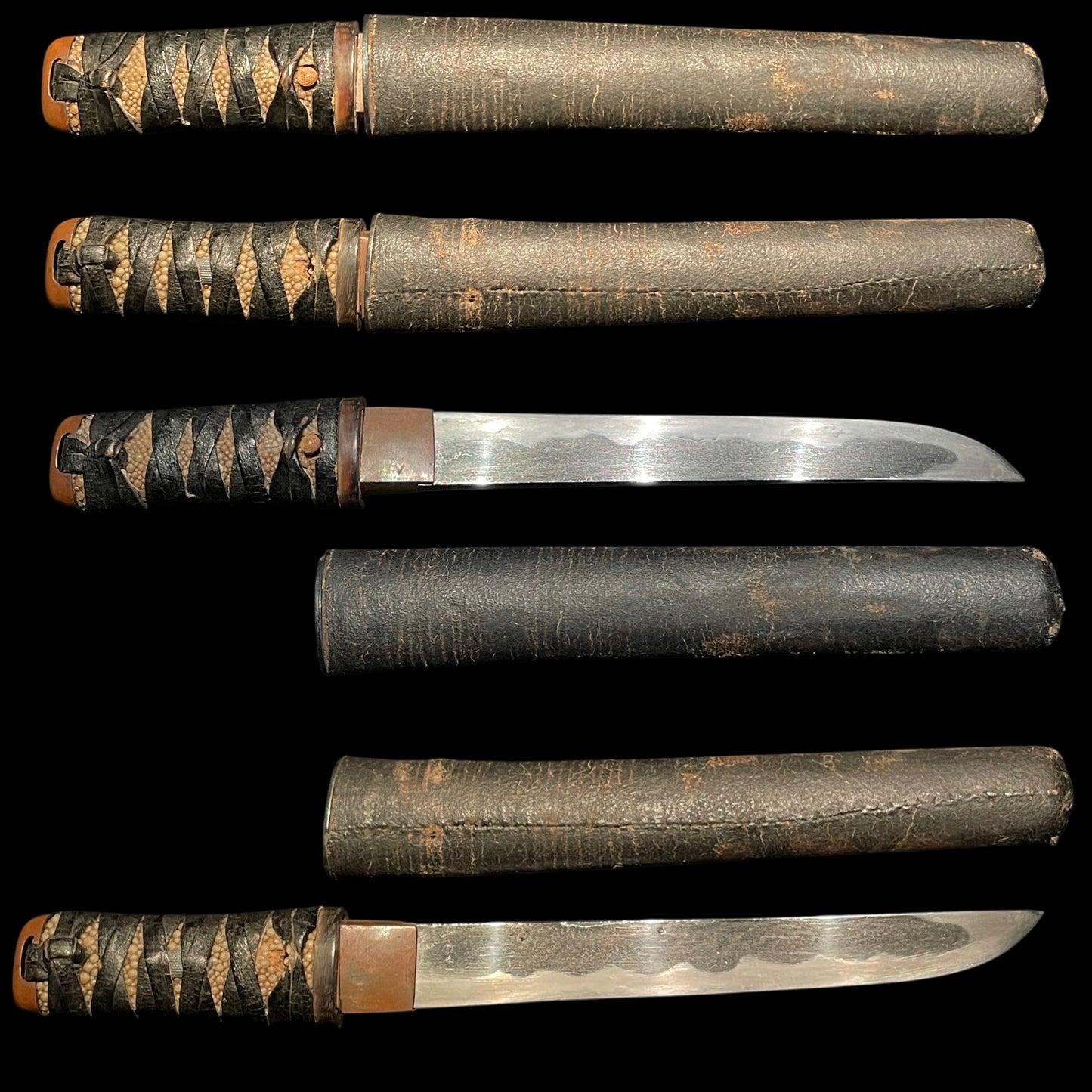 Aikuchi Tanto Kaiken, Matsushiro Kanetora 1819 松代兼乕 文政二年 signed, Late Edo