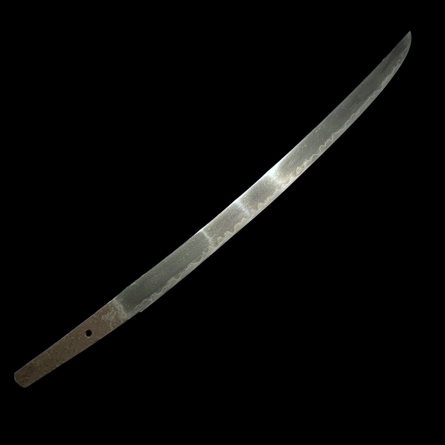 Hirazukuri Wakizashi 平造脇差, Signed Tsuba, with Shirasaya, Edo period mumei