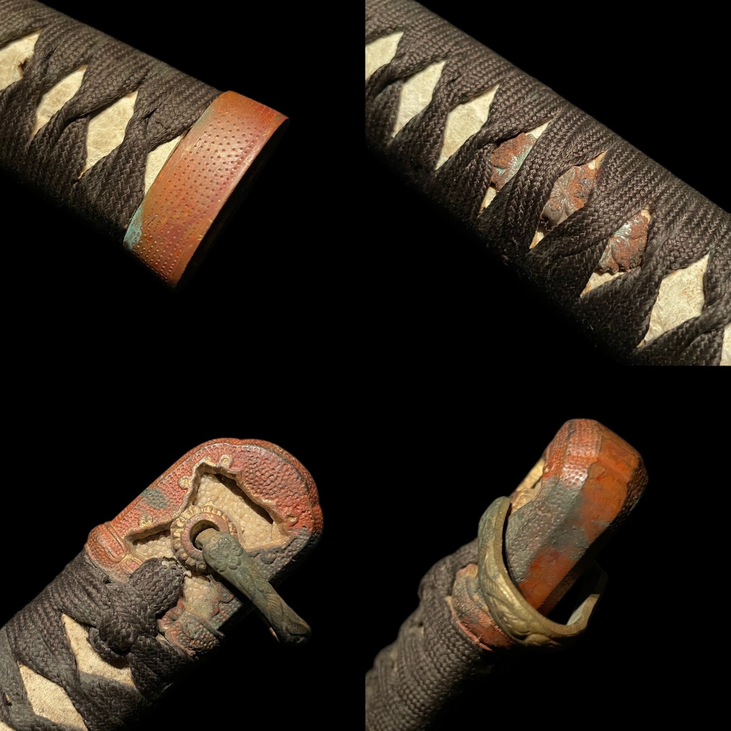 Ryakushiki Black GUNTO, 略式軍刀, Very Heavy blade, WW2 Japanese Army Officer Sword