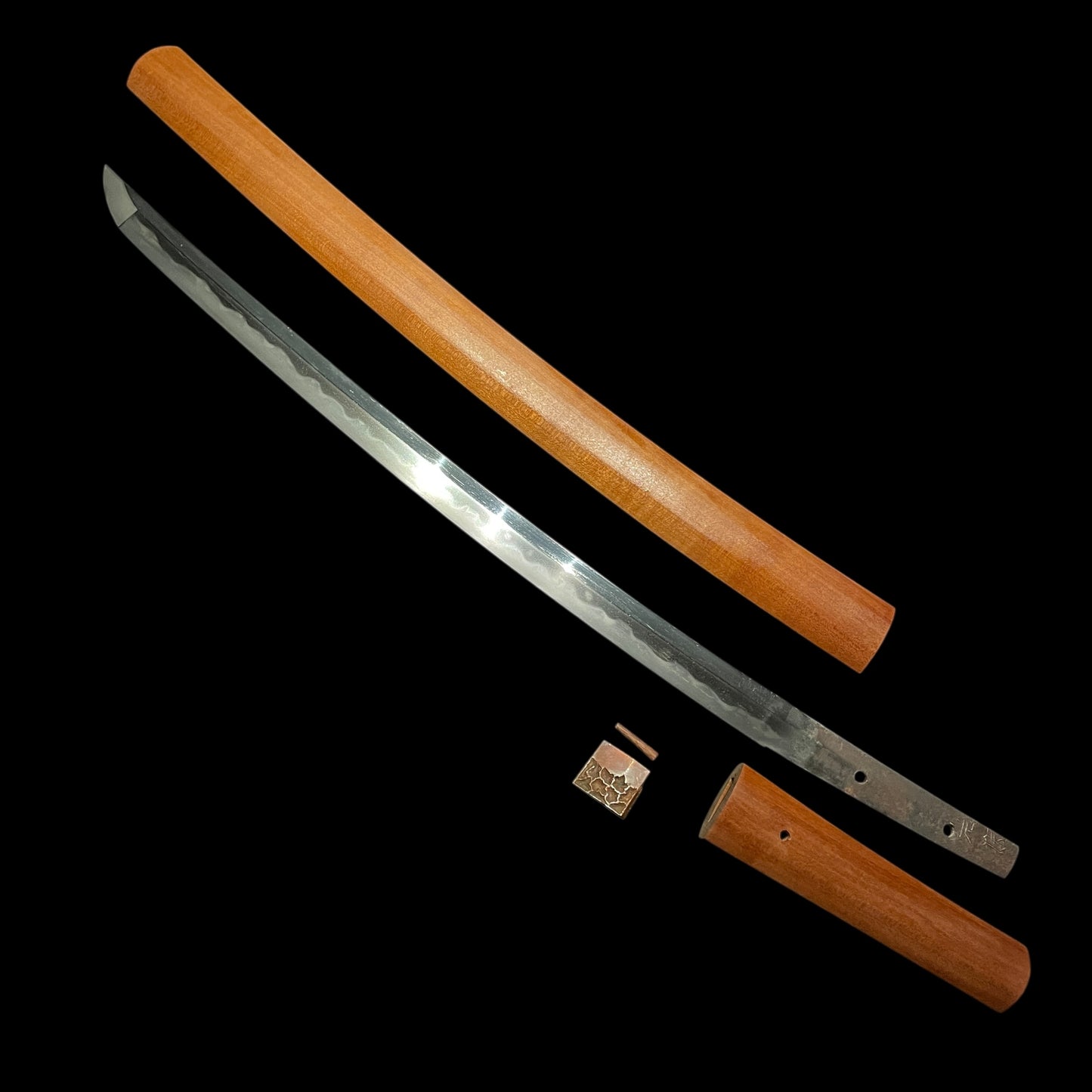 Ganmaku 岩捲 signed Wakizashi, Midareba 乱刃, Early Edo period