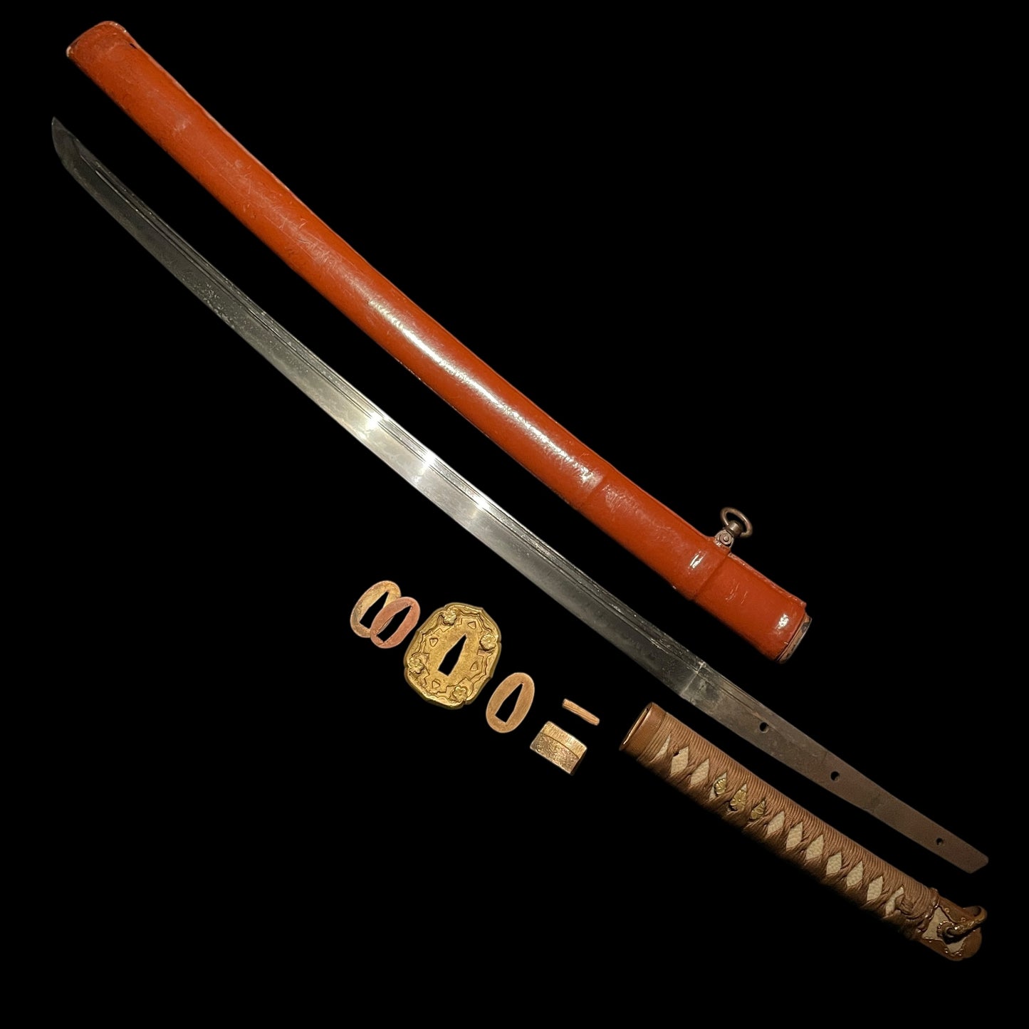 Amazing Hamon Ryakushiki-GUNTO 略式軍刀, WW2 Japanese Army Officer Sword