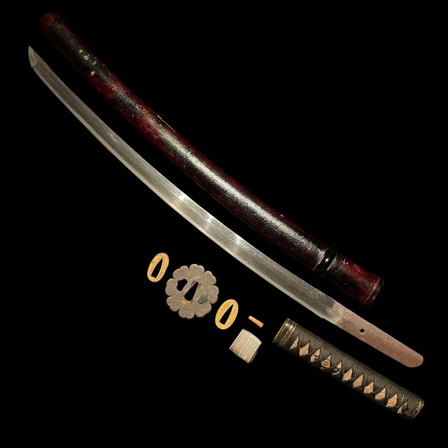 Uda Kunimune 宇多国宗 signed Wakizashi, Muromachi period
