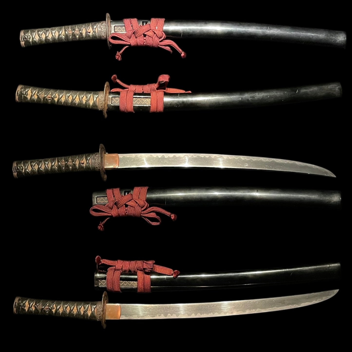 Hirazukuri Wakizashi 平造脇差, Signed Tsuba, with Shirasaya, Edo period mumei