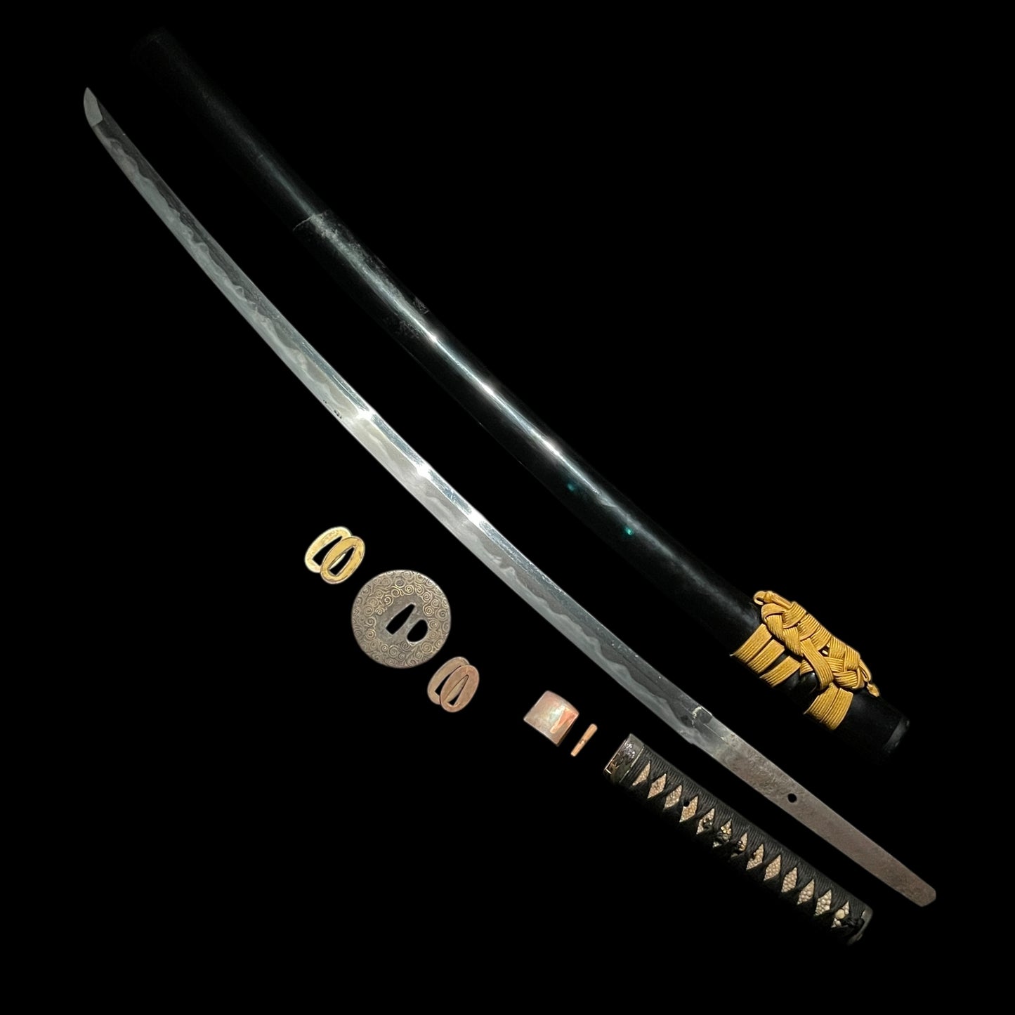 Sumiyoshi Fuchikashira 住吉縁頭 KATANA, Edo period mumei