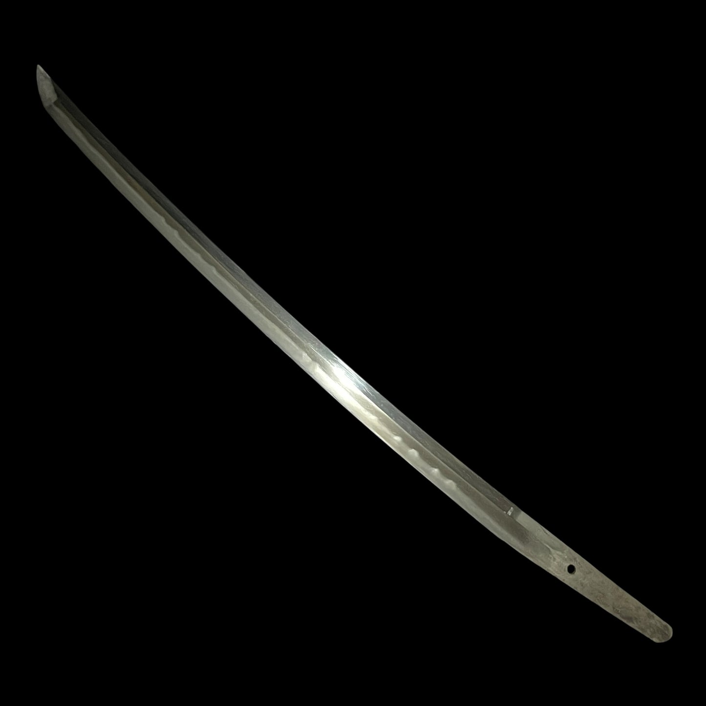 Togari-Gunome Hamon 尖互目刃文 Long Wakizashi in Shirasaya, Edo period mumei