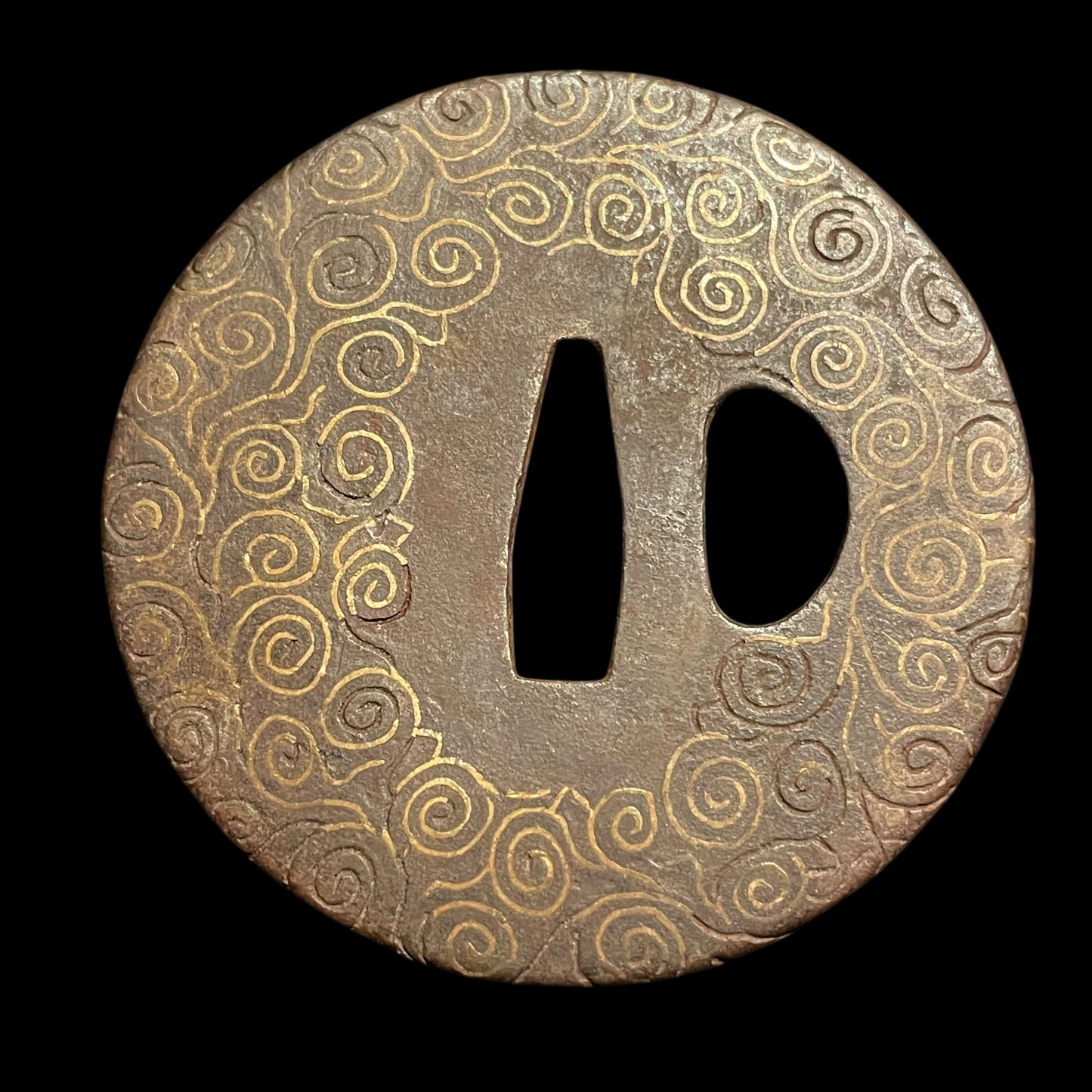 Sumiyoshi Fuchikashira 住吉縁頭 KATANA, Edo period mumei