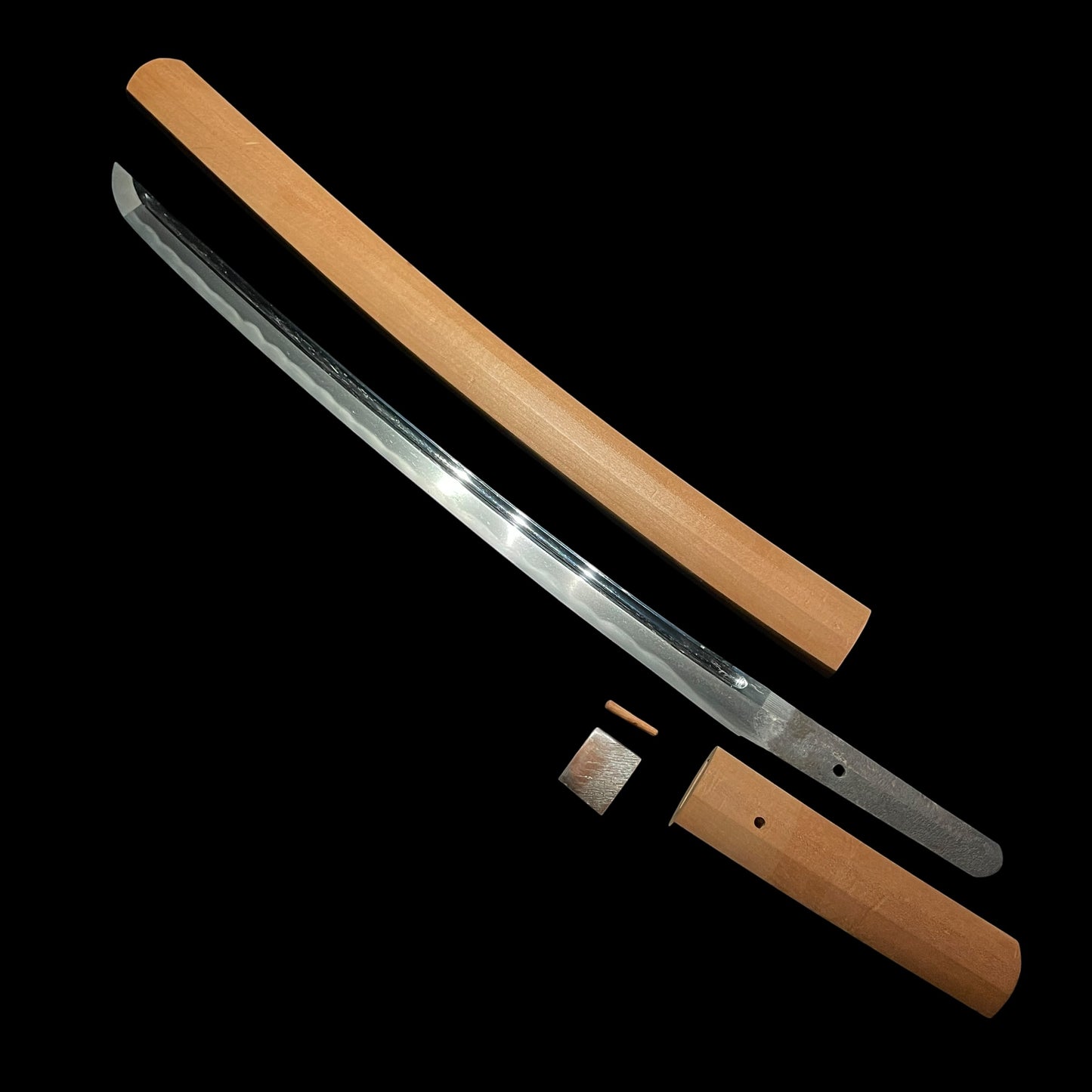 Bo-hi 棒樋 Wakizashi in Shirasaya, Edo period mumei