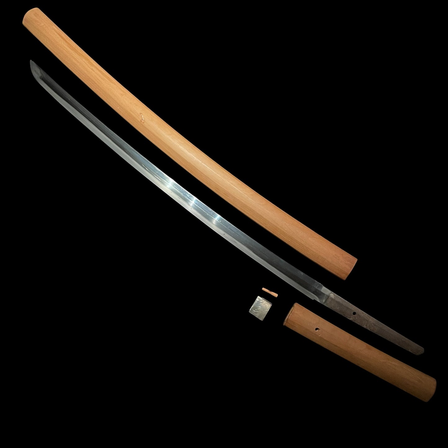 Bakumatsu era KATANA in Shirasaya, Sturdy Blade, Late Edo period mumei