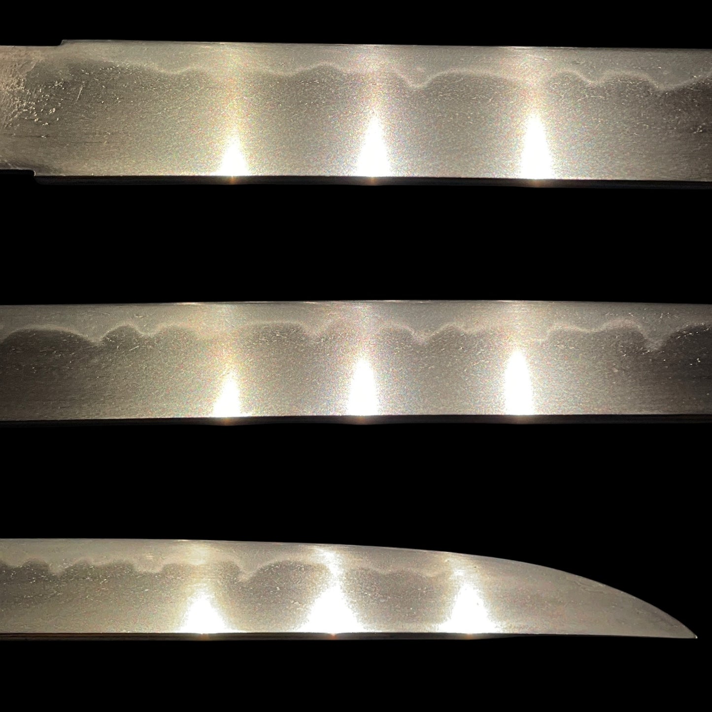 Hirazukuri Red TANTO, Yodomeisho 淀名所 Fuchikashira, with Shirasaya