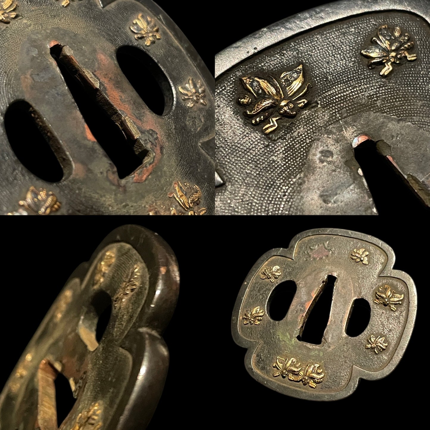 Late KAMAKURA period Ko-Mihara 古三原 Long KATANA, Red handachi Koshirae 朱塗半太刀拵