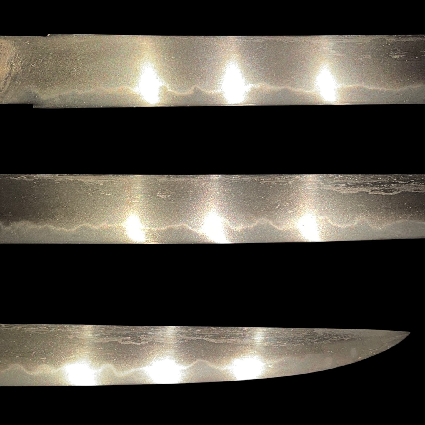 Hirazukuri Red TANTO, Yodomeisho 淀名所 Fuchikashira, with Shirasaya