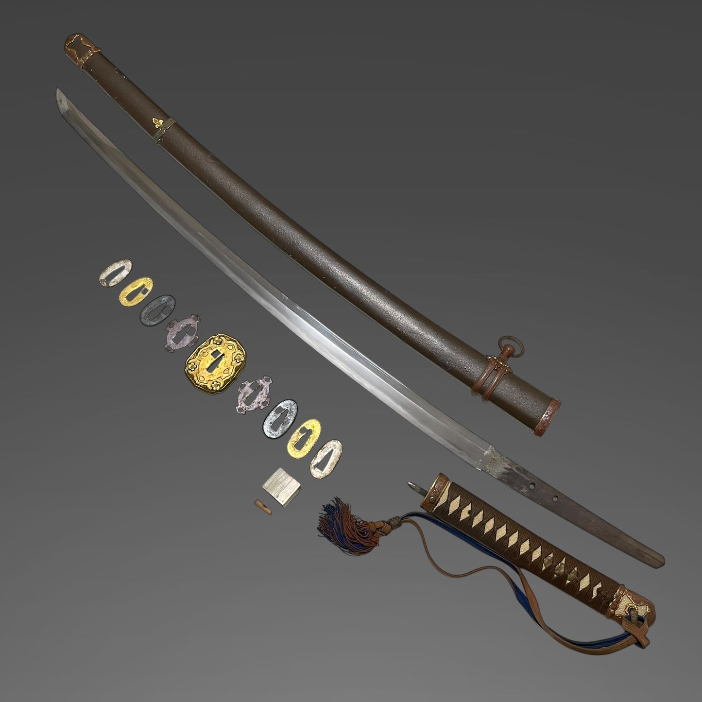Type98 GUNTO 九八式軍刀 with Tassel, Numbering Seppa, WW2 Original Japanese Army Sword