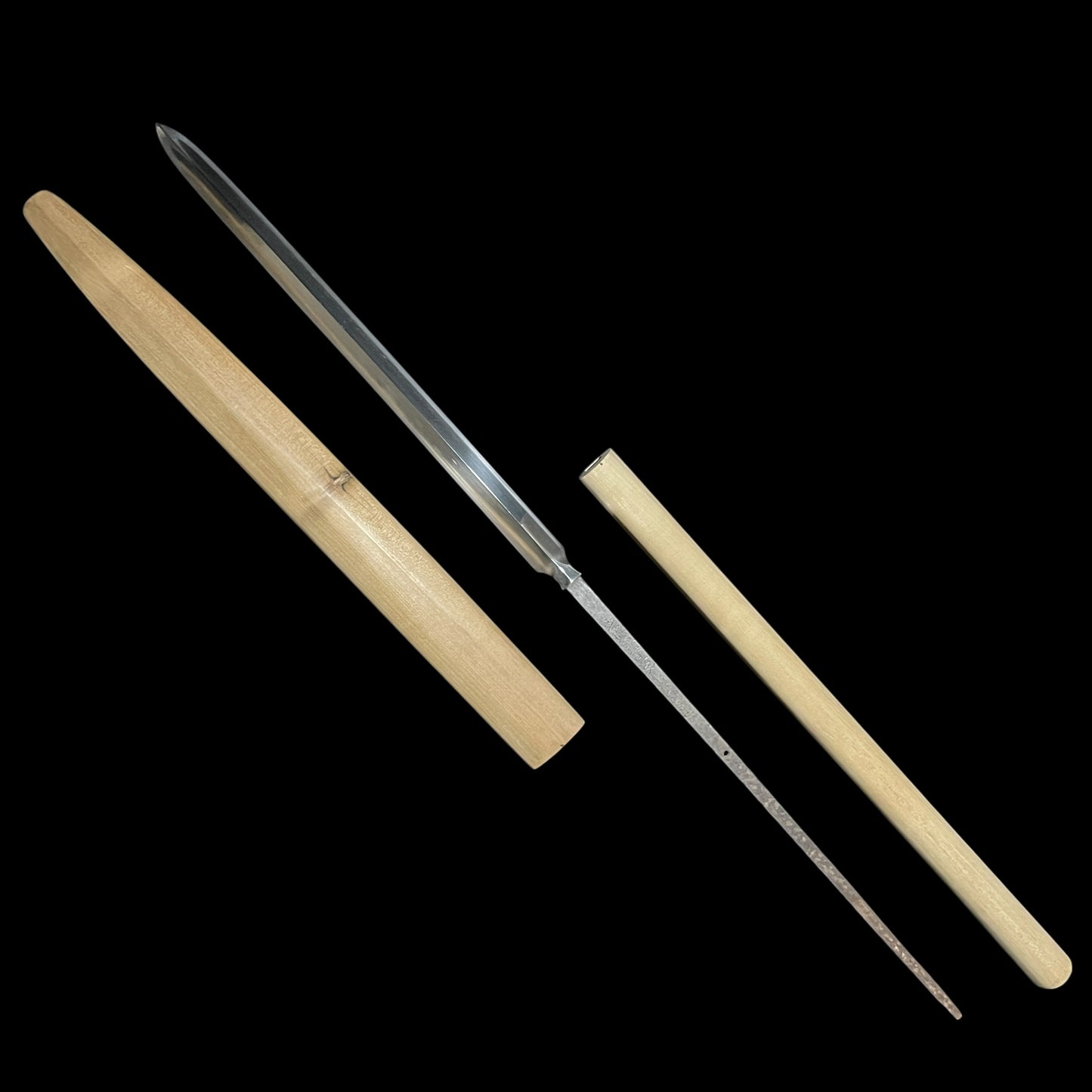 Long Hirasankaku-Yari 平三角槍, Yamashirokokuju Kunishige 山城國住國重 signed, Edo period