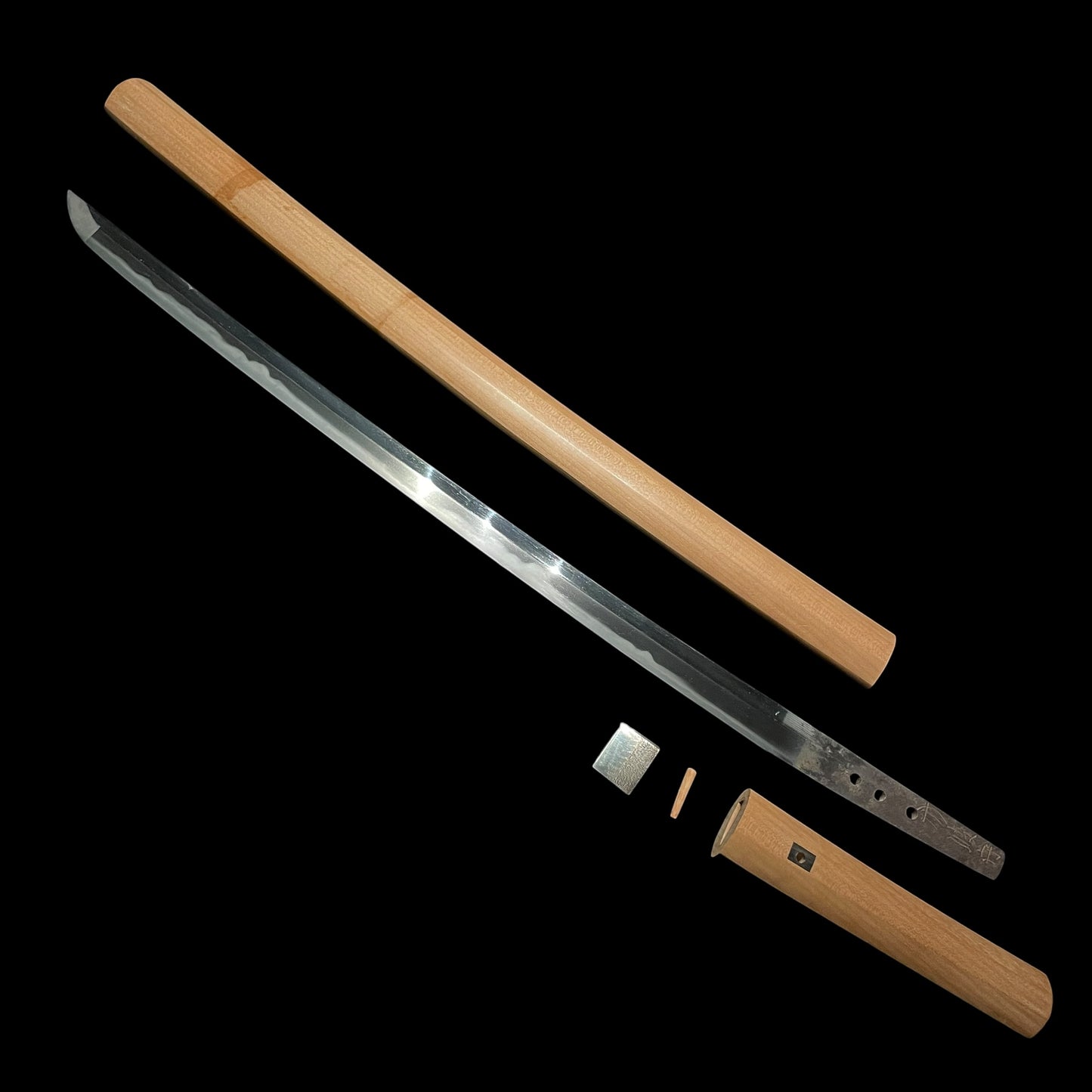 Tanbanokami 丹波守 signed Wakizashi, Sudareba 簾刃, Early Edo period