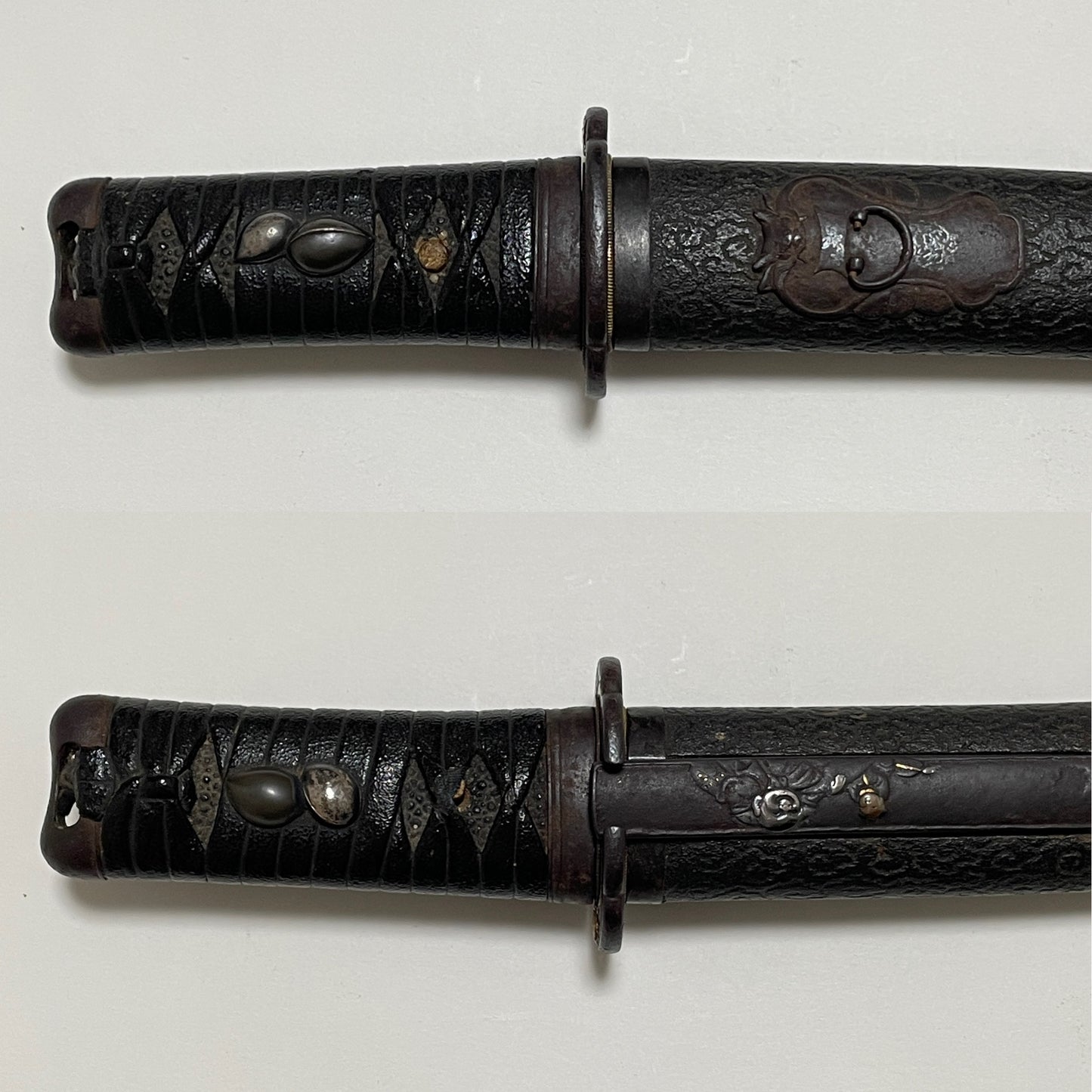 Frog and Snake Fittings TANTO, Hotei Kozuka, Insect Tsuba, Edo period mumei