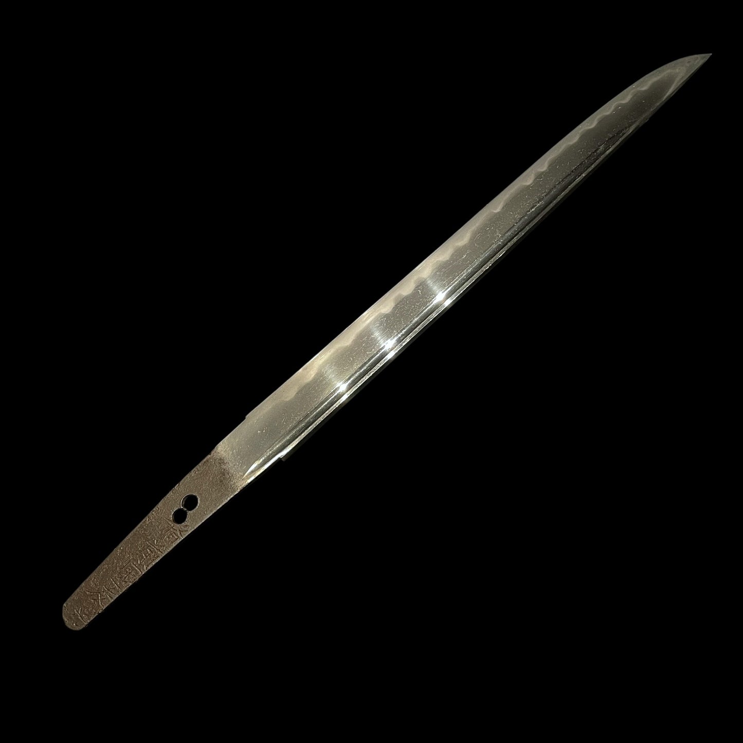 Bizenkoku Tomomitsu 備前國友光 signed TANTO, Yoshioka 吉岡 style Shakudo TSUBA