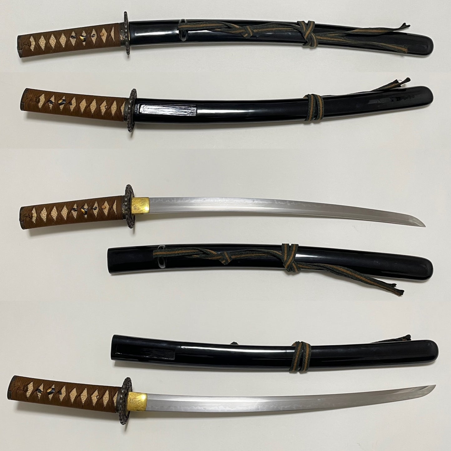 Ccormorant Fishing 鵜飼 Fittings Wakizashi, Kikuchi Tsunesada 菊池序定 signed Fuchi