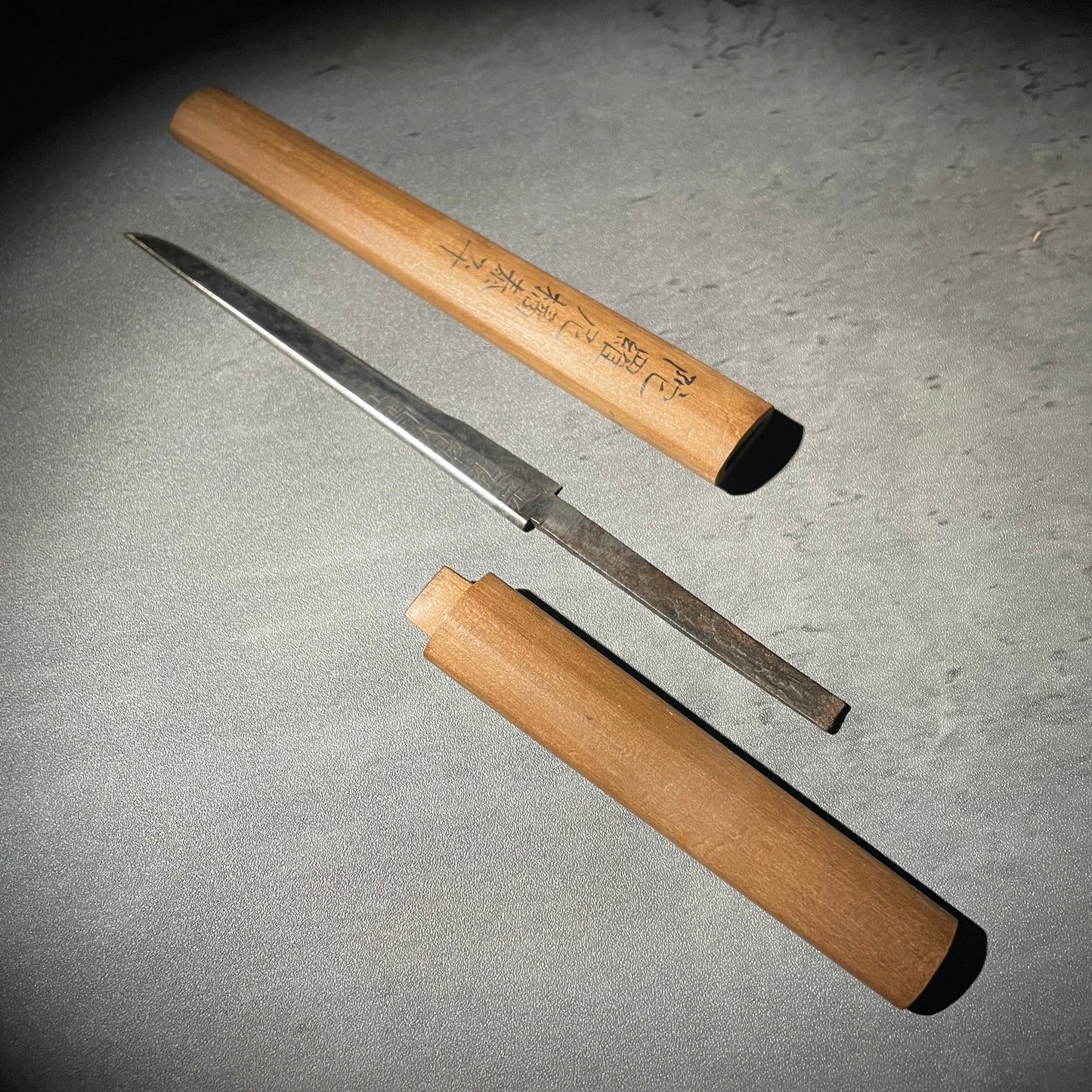 Kozuka Kogatana in Shirasaya, Kozukedaijo Sukesada 上野大掾祐定 signed, Edo period