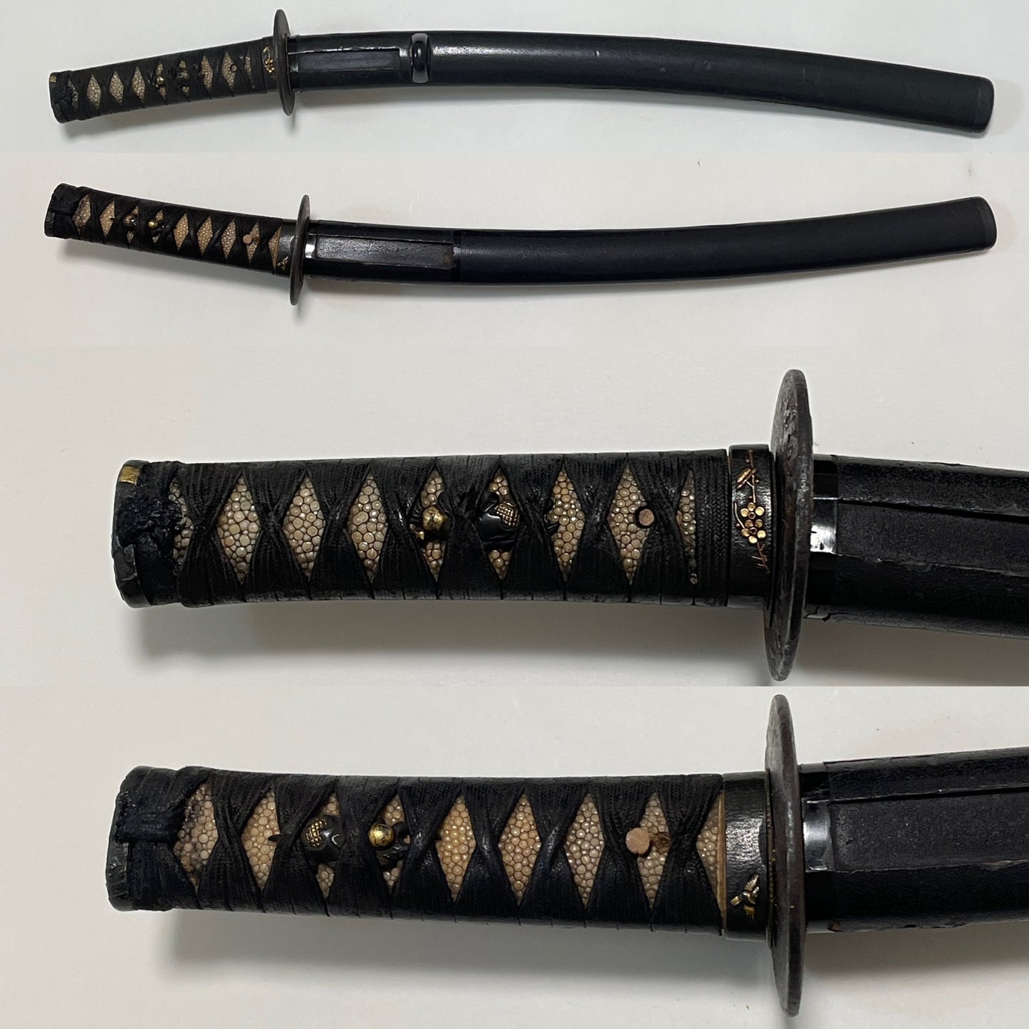 Antique Black Wakizashi Koshirae 黒脇差拵