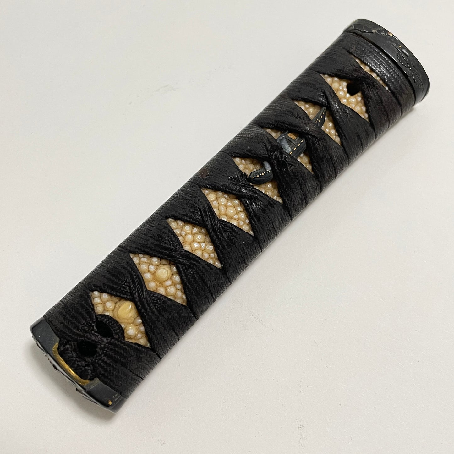 Antique Wakizashi Koshirae, Shakudo Fuchikashira, 650mm (25.59 in.)