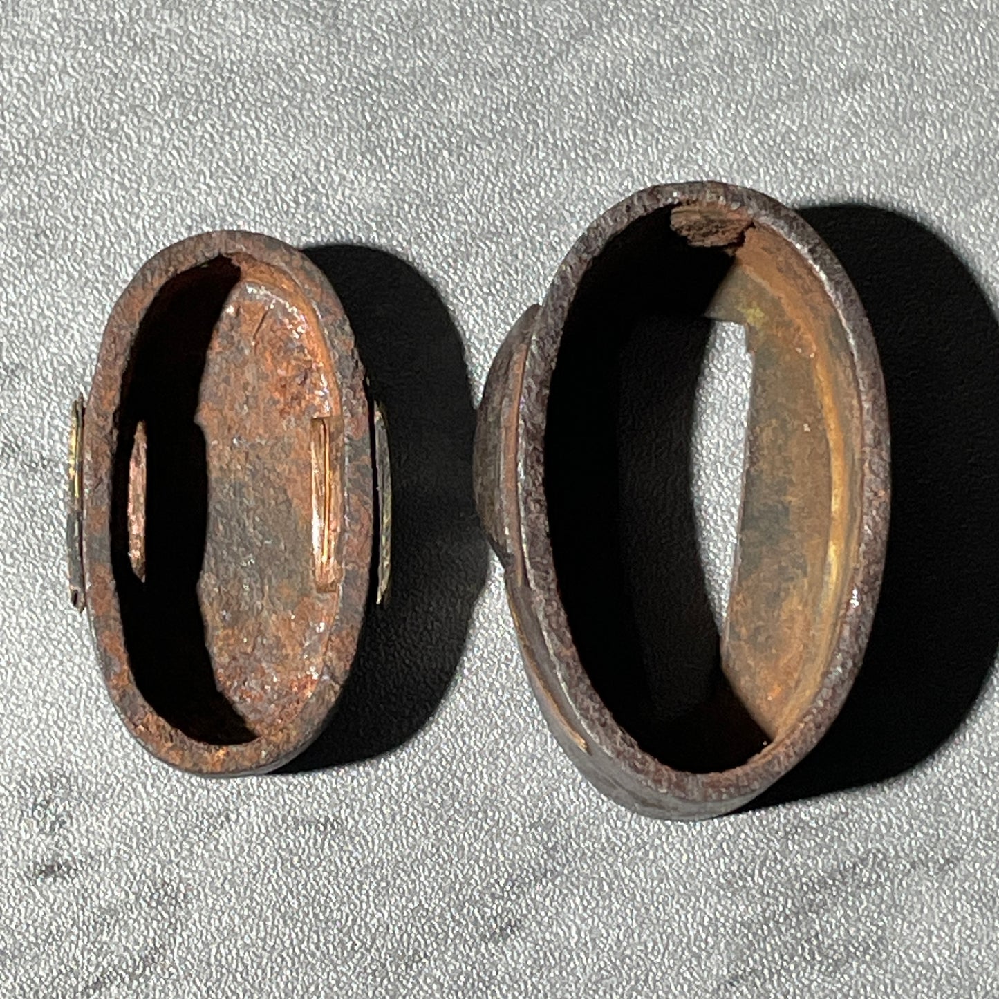 Nohgaku (能楽) Fuchikashira, Iron back, Edo period, with BOX