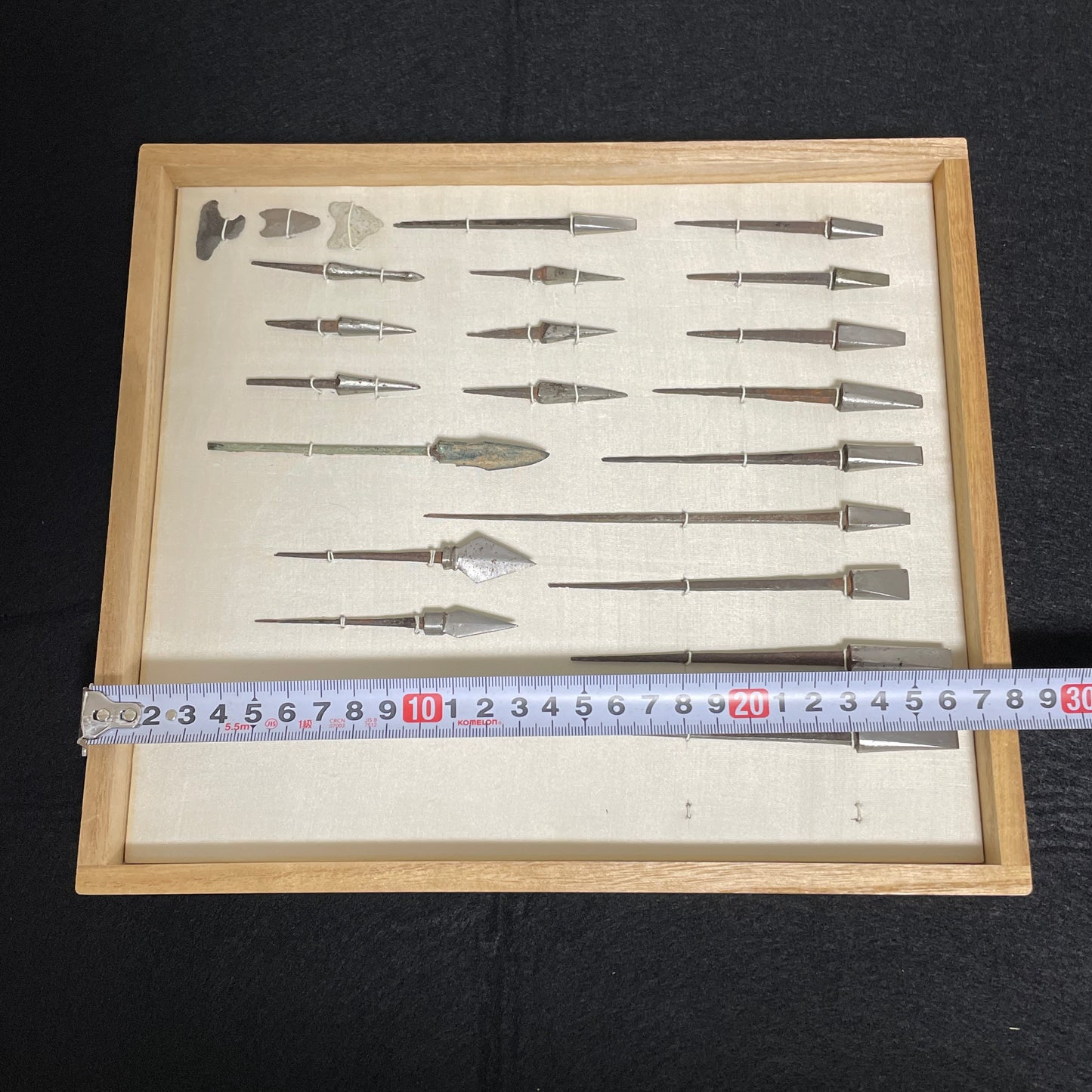 YAJIRI x 19 鏃 Samurai Arrowhead, Edo period, with BOX