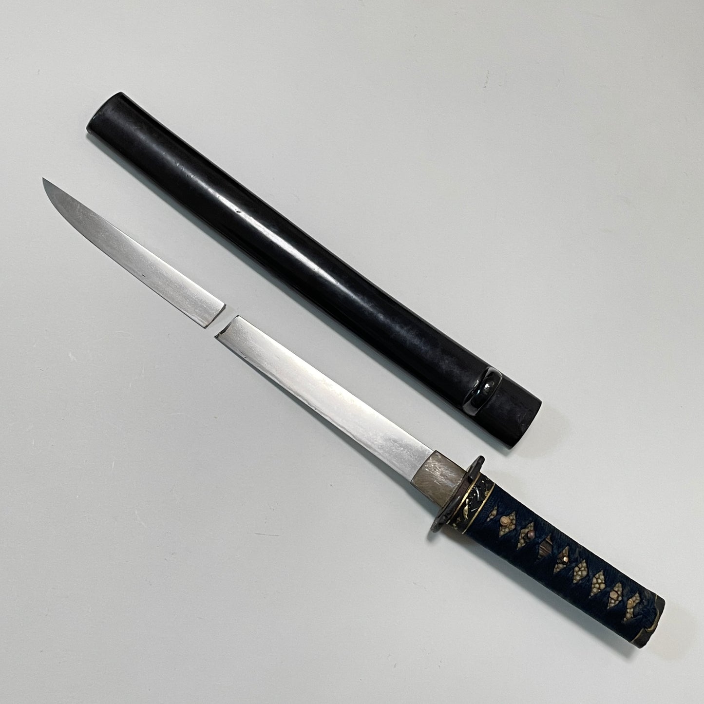 Tanto Koshirae 短刀拵, Norinaga 則長 signed Broken Blade, Edo period