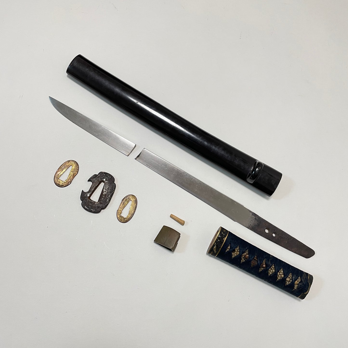 Tanto Koshirae 短刀拵, Norinaga 則長 signed Broken Blade, Edo period