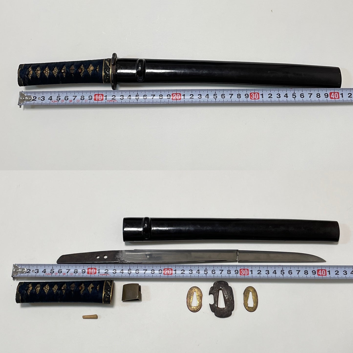 Tanto Koshirae 短刀拵, Norinaga 則長 signed Broken Blade, Edo period