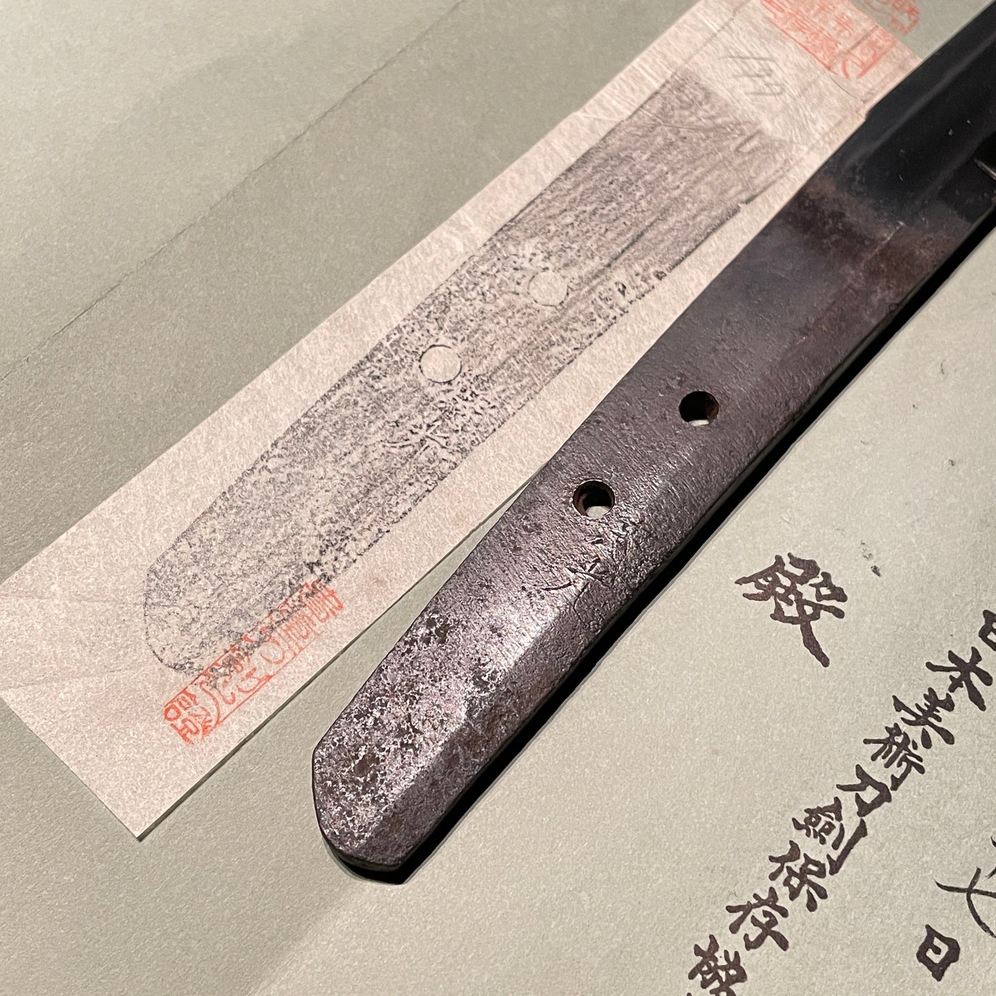 Tadamitsu 忠光 signed Long Wakizashi, Suebizen 末備前, Muromachi period, NBTHK Certificate