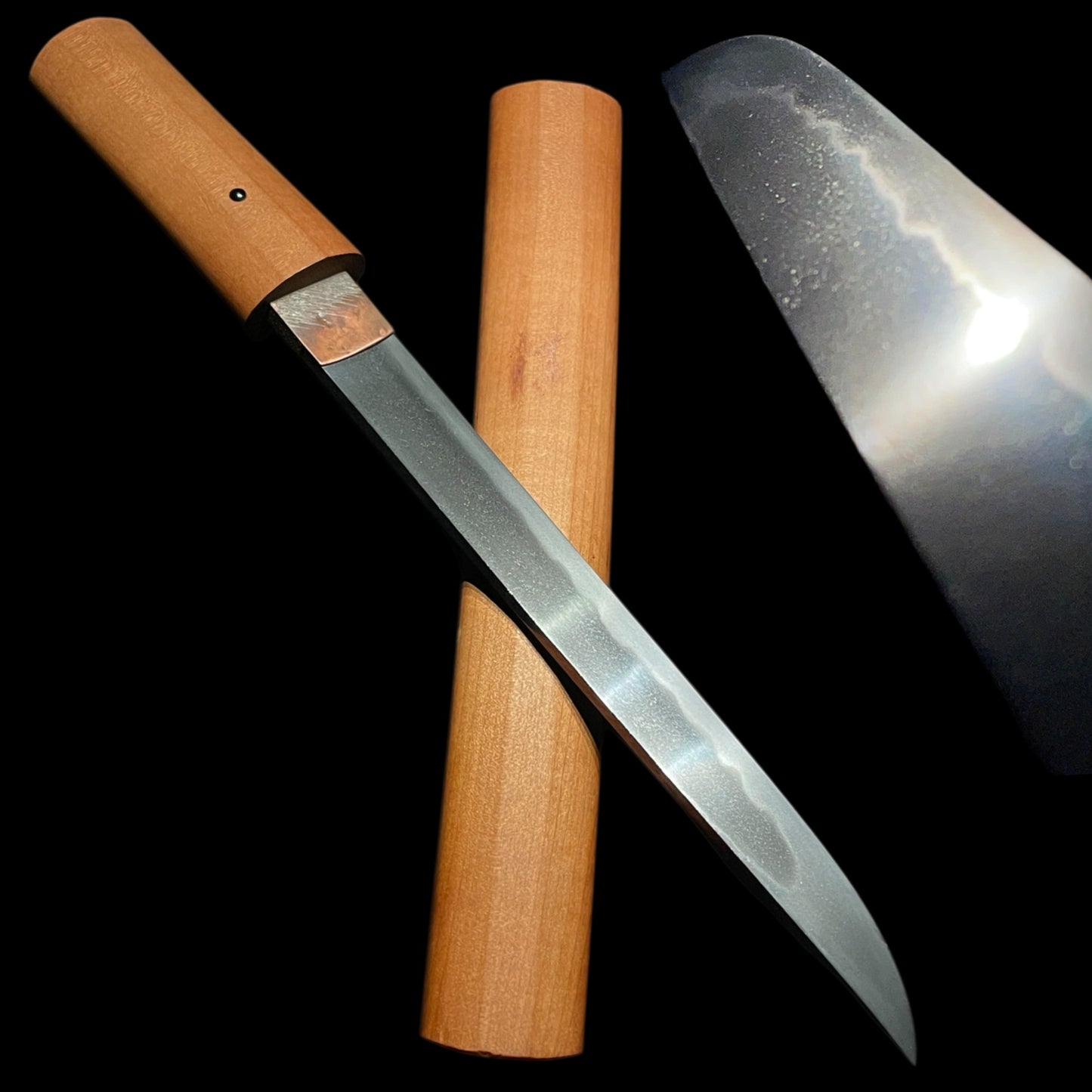 Thick blade TANTO, Shinshinto Late Edo period Bakumatsu, Mumei