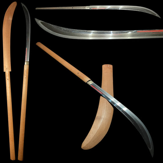 NAGINATA 薙刀 in Shirasaya, Rai Kunitsugu 来國次 signed