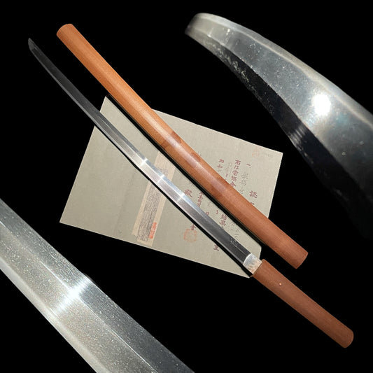 Sue-Mihara 末三原 Long WAKIZASHI, KOTO Muromchi period, NBTHK Certificate