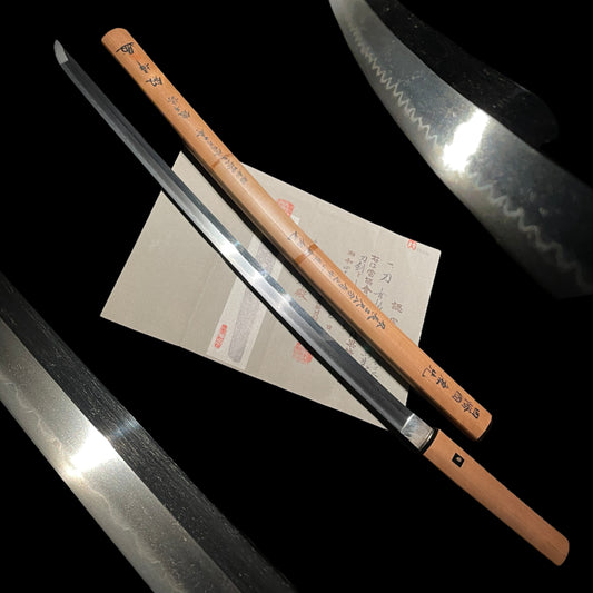 Inshu Kanesaki 因州兼先 Katana, Sayagaki 鞘書, NBTHK Certificate, Early Edo period