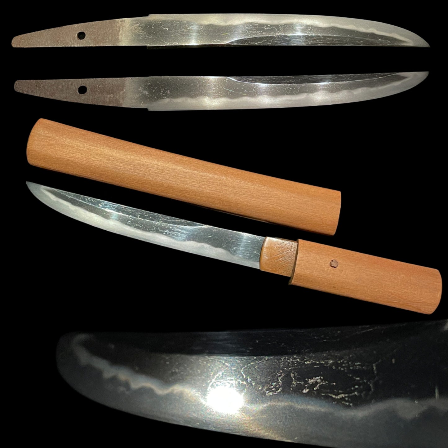 Unokubi-Zukuri 鵜首造 Kaiken 懐剣, Pocket TANTO, Edo period mumei