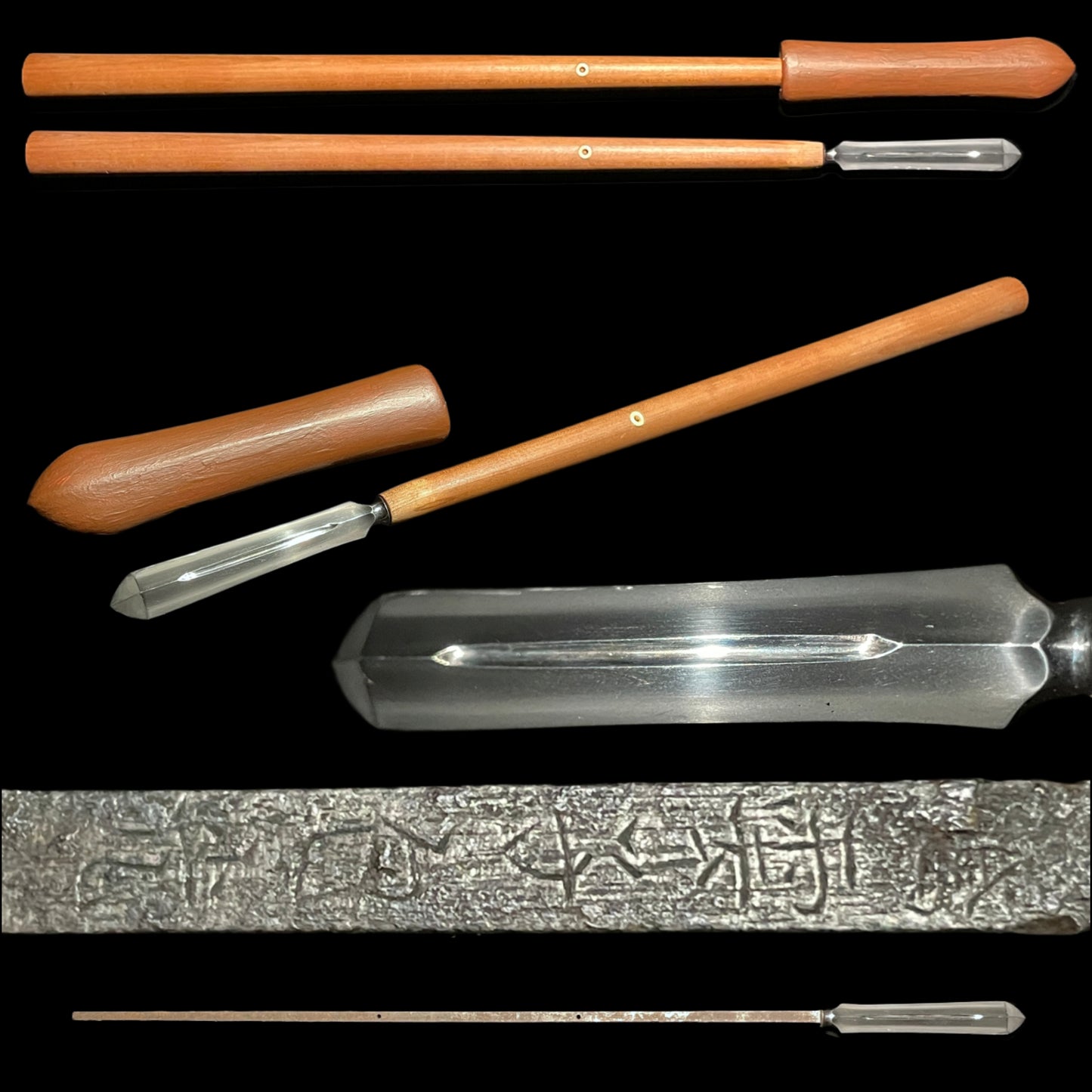 Ginnanho-Yari 銀杏穂槍, Tounshi Kanemitsu 騰雲子包光 signed, Late Edo period