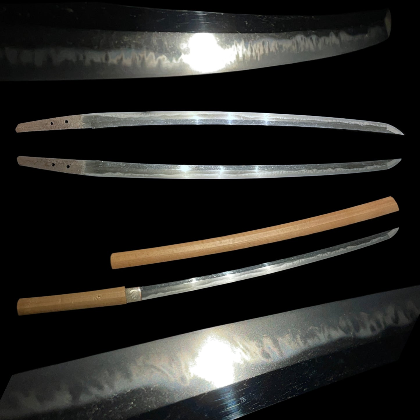 Amazing Choji Hamon 丁子刃文 Long WAKIZASHI, Edo period mumei