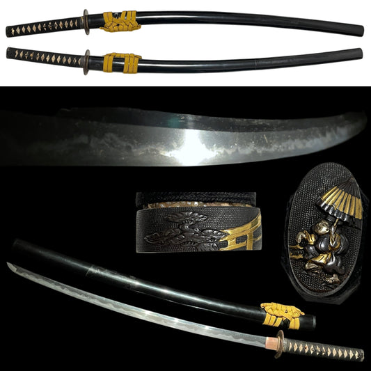 Sumiyoshi Fuchikashira 住吉縁頭 KATANA, Edo period mumei