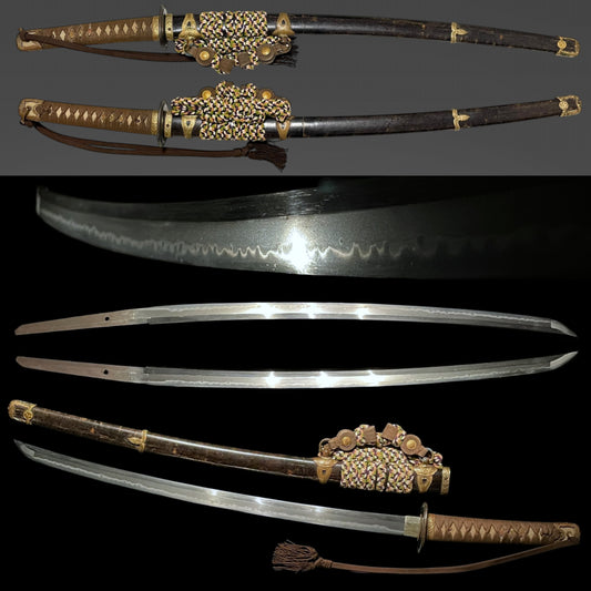 TACHI Style Navy Gunto 太刀型海軍刀 with Tassel, Serial number engraved