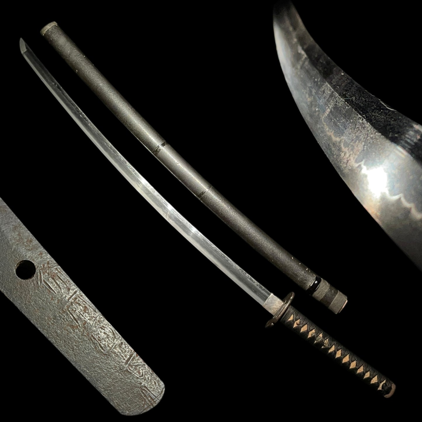 Bizenkoku Osafune 備前国長船 signed KATANA, Dragon Kurikararyu Menuki, Muromachi era