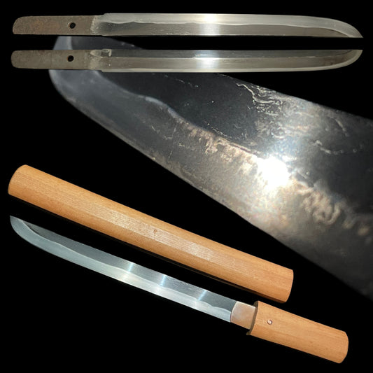 Rare style KATAHIRA-ZUKURI 片平造 TANTO, Edo period mumei