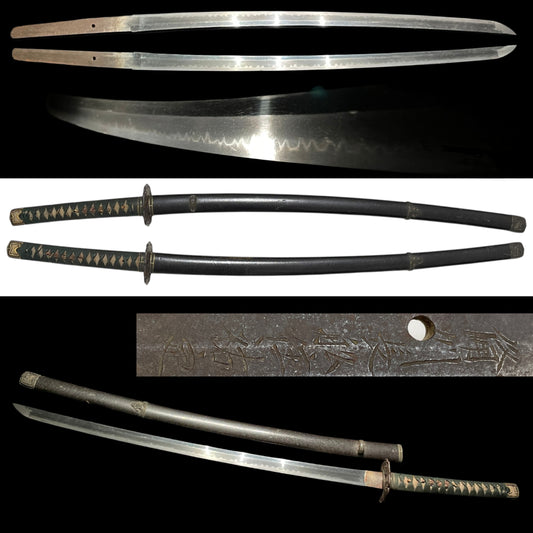 Handachi Koshirae 半太刀拵 Heavy KATANA, Bishuosafune Sukesada 備州長船祐定 signed