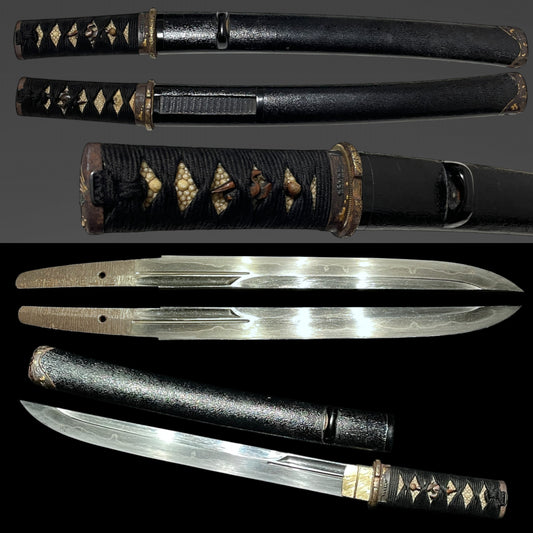 Unokubi Style TANTO, Kawamorita Hiroshige saku October 1865 signed, Bakumatsu era