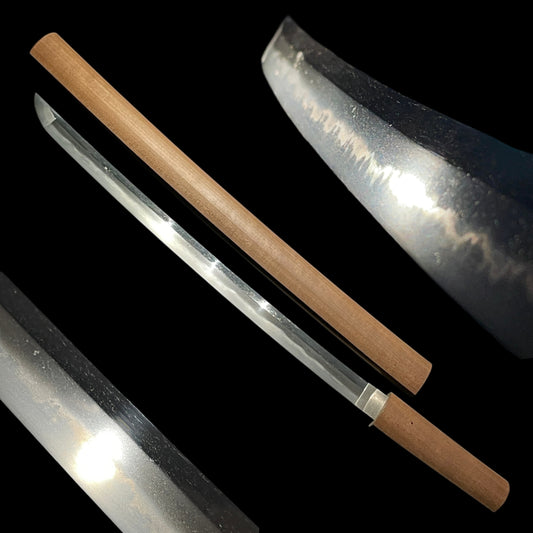 Aranie 荒煮え Midareba 乱れ刃 WAKIZASHI, Edo period mumei