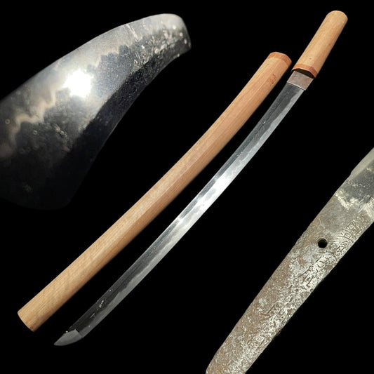 Bungoju Fujiwara Noriyuki 豊後住藤原則行 signed Very Heavy Wakizashi, Early Edo period