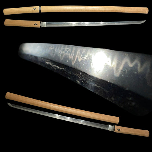 Shinobigatana 忍刀, Ninja Sword in Shirasaya, Straight blade, Edo period mumei