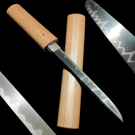 Tanto Kaiken 短刀 懐剣, Togari-Gunome Hamon 尖互目刃文, Edo period mumei