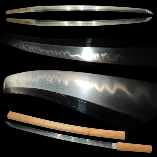 Osaka Shinto Long Wakizashi 大阪新刀長脇差, Early Edo period mumei